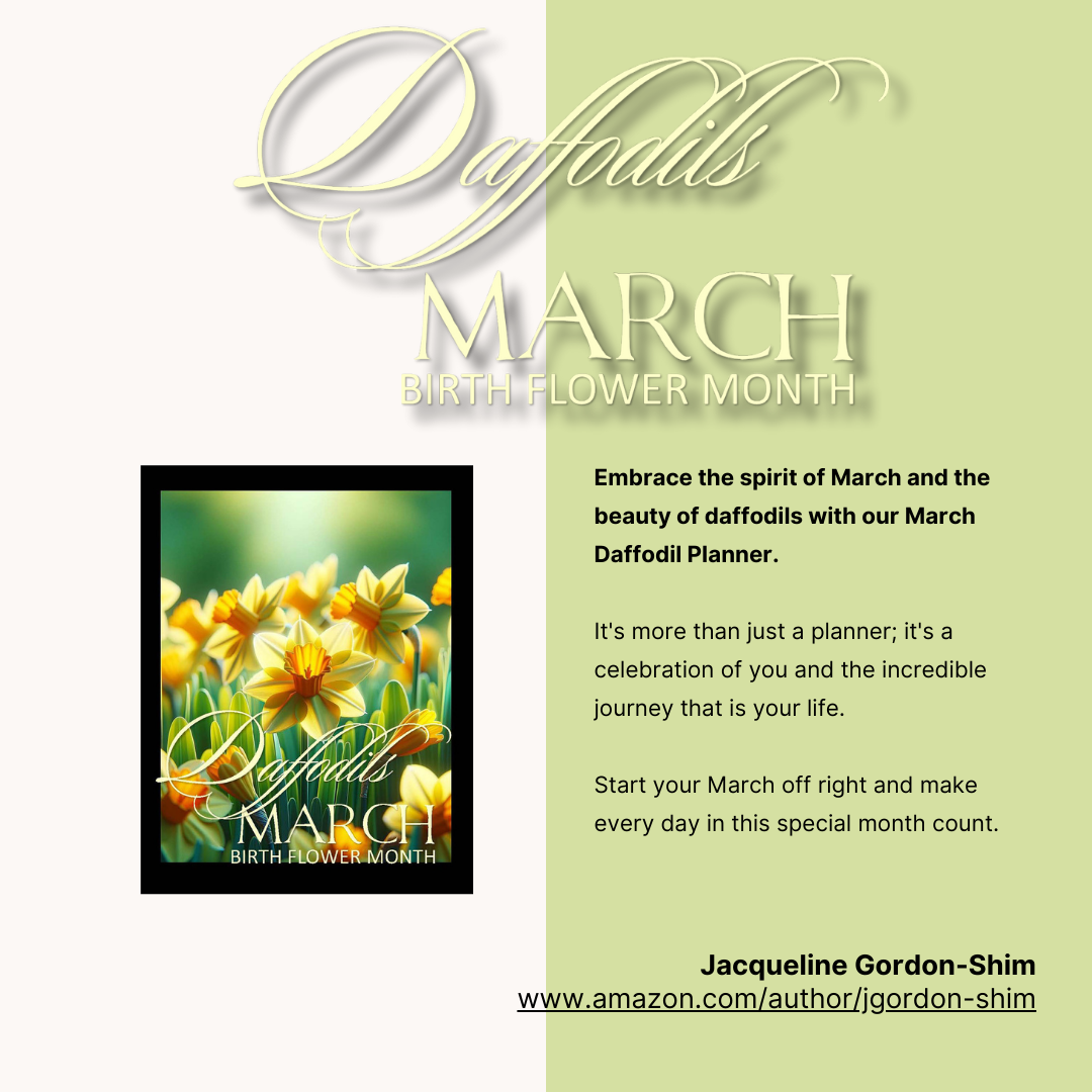 March Daffodils Birth Flower Planner