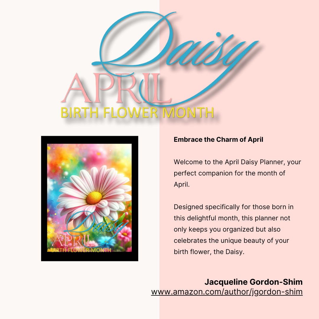 April Daisy Birth Flower Planner