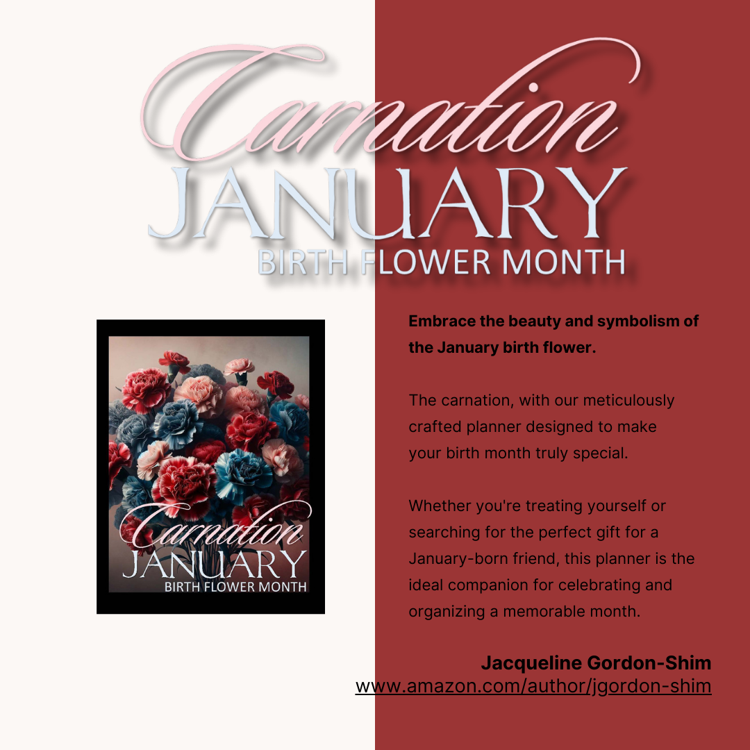 January Carnation Birth Flower Planner