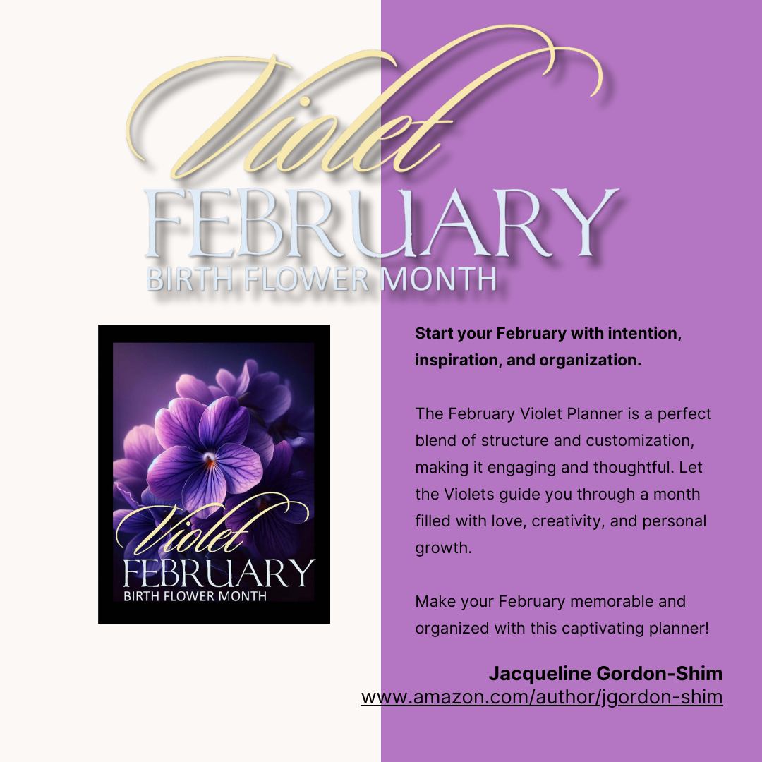 February Violet Birth Flower Planner