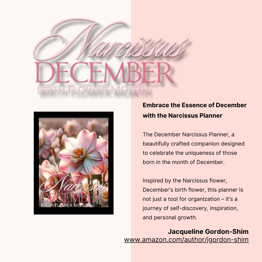 December Narcissus Birth Flower Planner